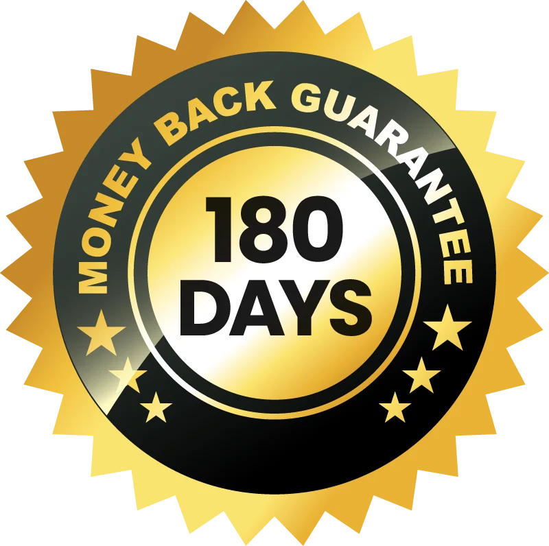 Leptozan Money Back Guarantee Badge